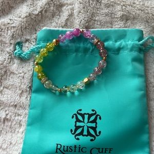 Rustic Cuff Beaded Bracelet